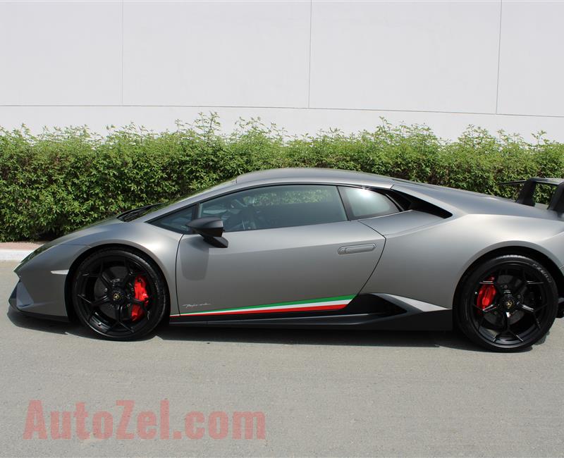 LAMBORGHINI HURACAN LP640-4 PERFORMANTE, V10- 2018- GREY- 5 500 KM- GCC