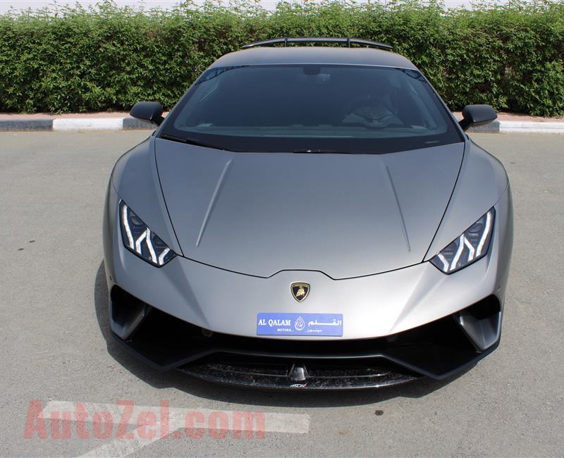 LAMBORGHINI HURACAN LP640-4 PERFORMANTE, V10- 2018- GREY- 5 500 KM- GCC