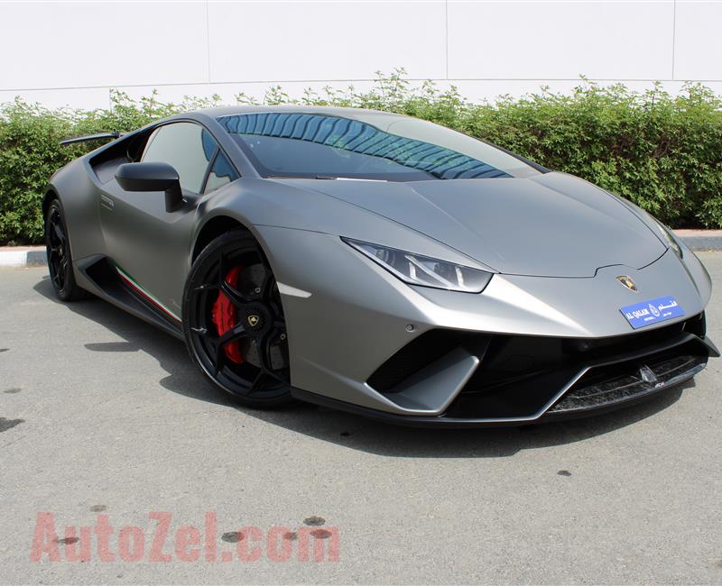 LAMBORGHINI HURACAN LP640-4 PERFORMANTE, V10- 2018- GREY- 5 500 KM- GCC