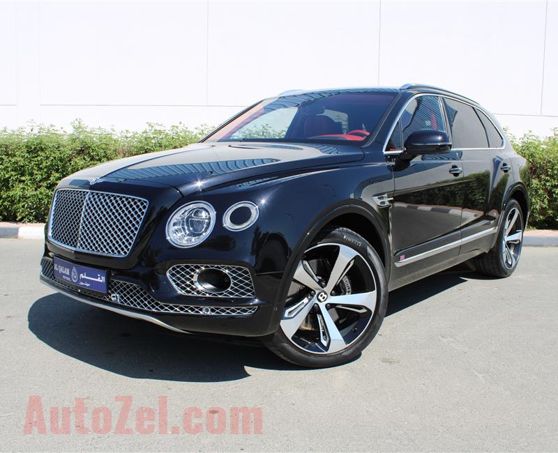 BENTLEY BENTAYGA, V8- 2017- BLACK- 27 000 KM- EUROPEAN SPECS