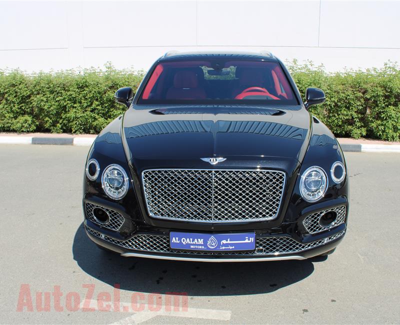 BENTLEY BENTAYGA, V8- 2017- BLACK- 27 000 KM- EUROPEAN SPECS