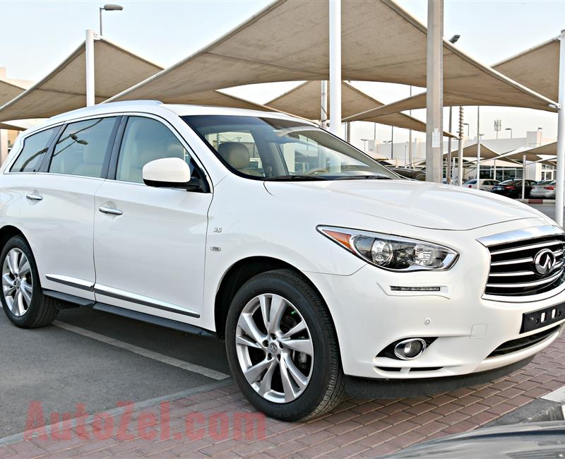 INFINITI QX60 MODEL 2014 - WHITE - 87,000 KM - V8 - GCC 