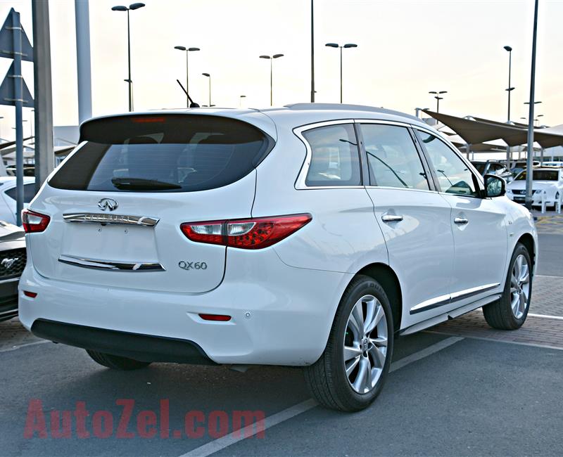 INFINITI QX60 MODEL 2014 - WHITE - 87,000 KM - V8 - GCC 