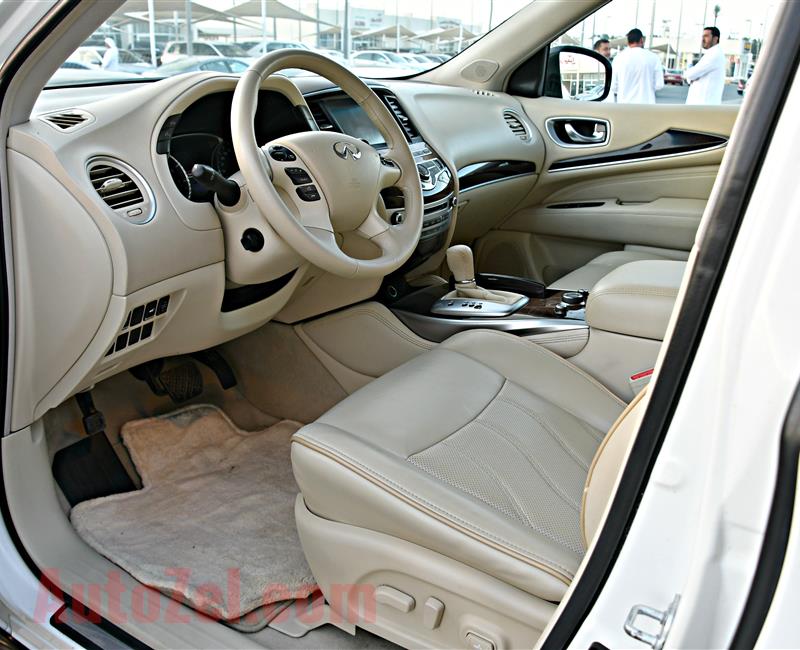 INFINITI QX60 MODEL 2014 - WHITE - 87,000 KM - V8 - GCC 