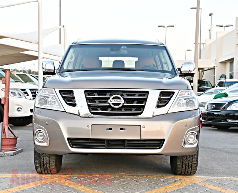 NISSAN PATROL PLATINUM MODEL 2015 - BROWN - 85,000 KM - V8 - GCC 