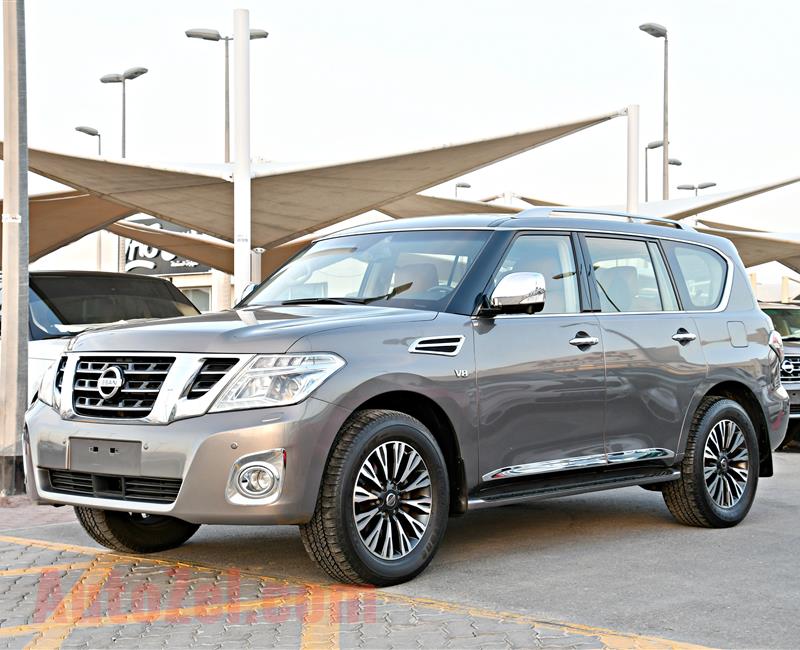 NISSAN PATROL PLATINUM MODEL 2015 - BROWN - 85,000 KM - V8 - GCC 