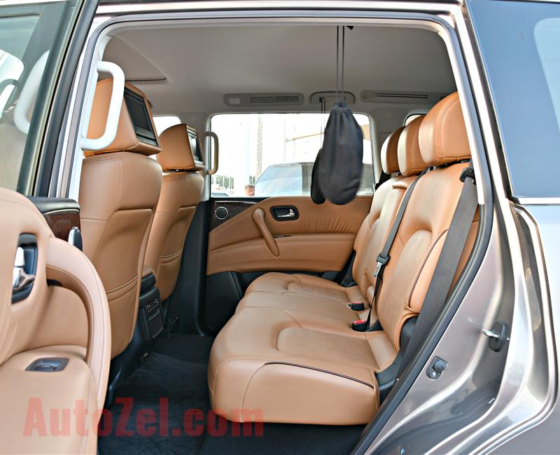 NISSAN PATROL PLATINUM MODEL 2015 - BROWN - 85,000 KM - V8 - GCC 