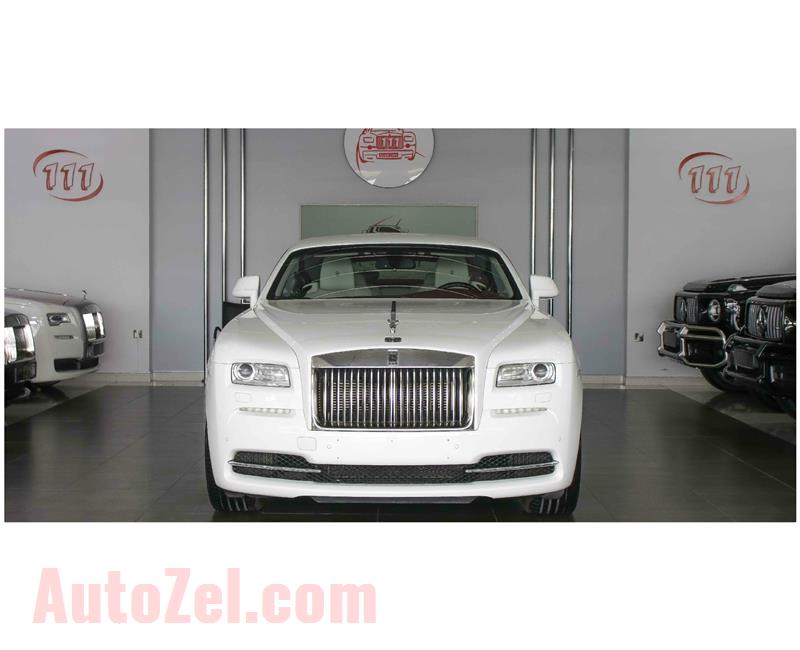 ROLLS ROYCE WRAITH- 2014- WHITE- 46 000 KM- GCC SPECS