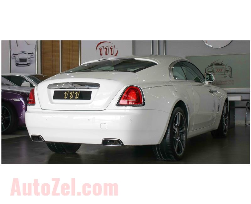 ROLLS ROYCE WRAITH- 2014- WHITE- 46 000 KM- GCC SPECS