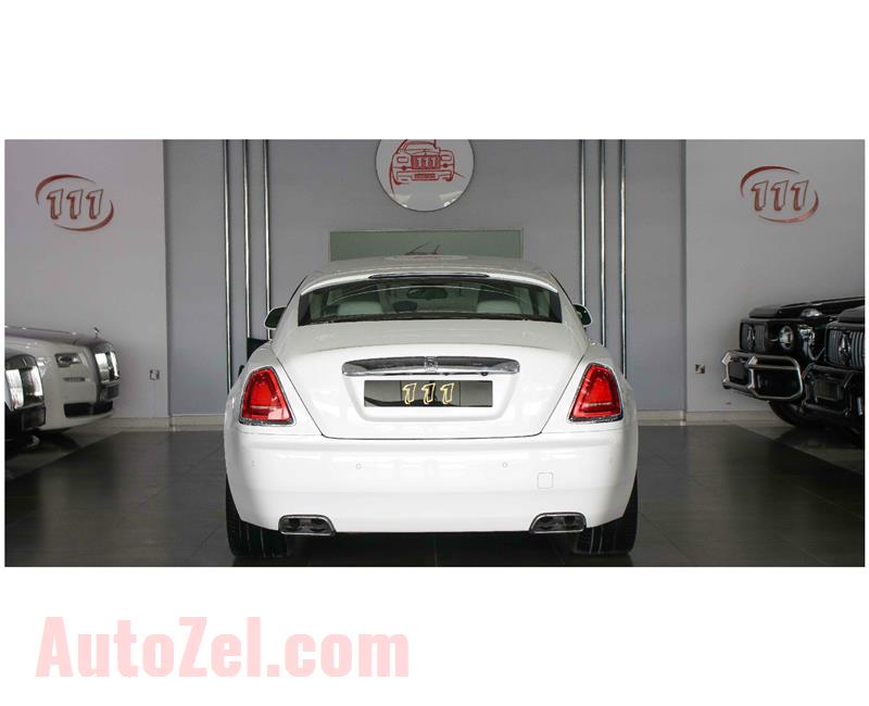 ROLLS ROYCE WRAITH- 2014- WHITE- 46 000 KM- GCC SPECS