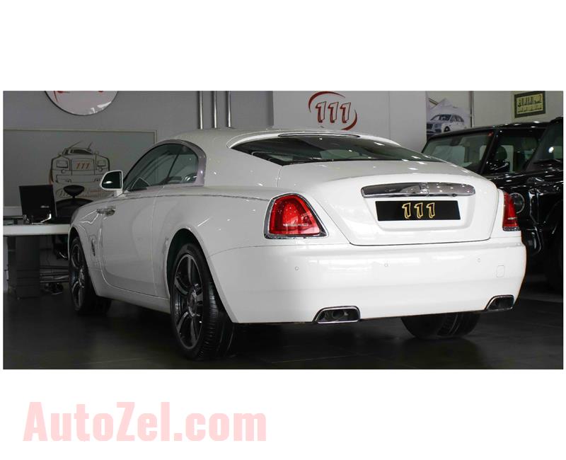 ROLLS ROYCE WRAITH- 2014- WHITE- 46 000 KM- GCC SPECS