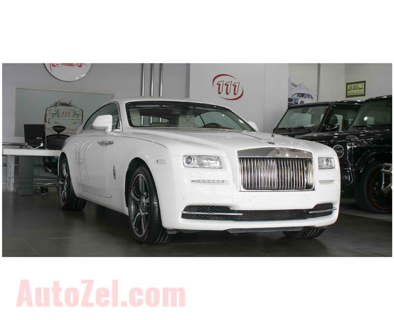 ROLLS ROYCE WRAITH- 2014- WHITE- 46 000 KM- GCC SPECS