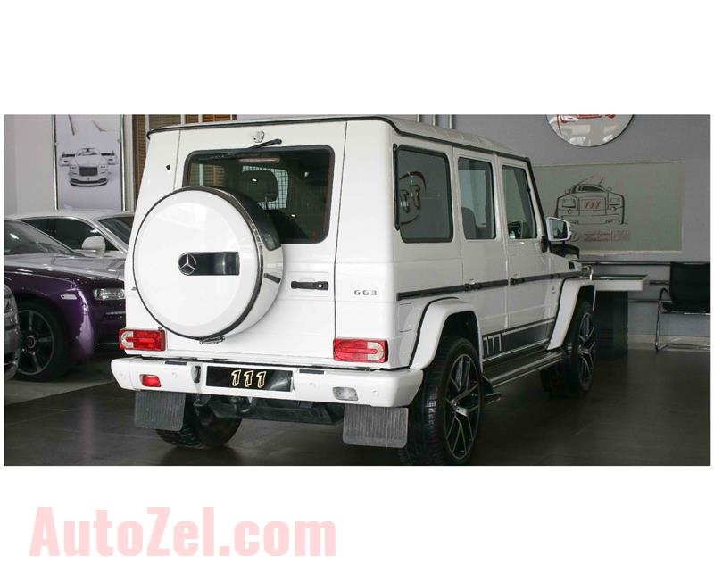 MERCEDES-BENZ G63 AMG- 2016- WHITE- 92 732 KM- GCC SPECS