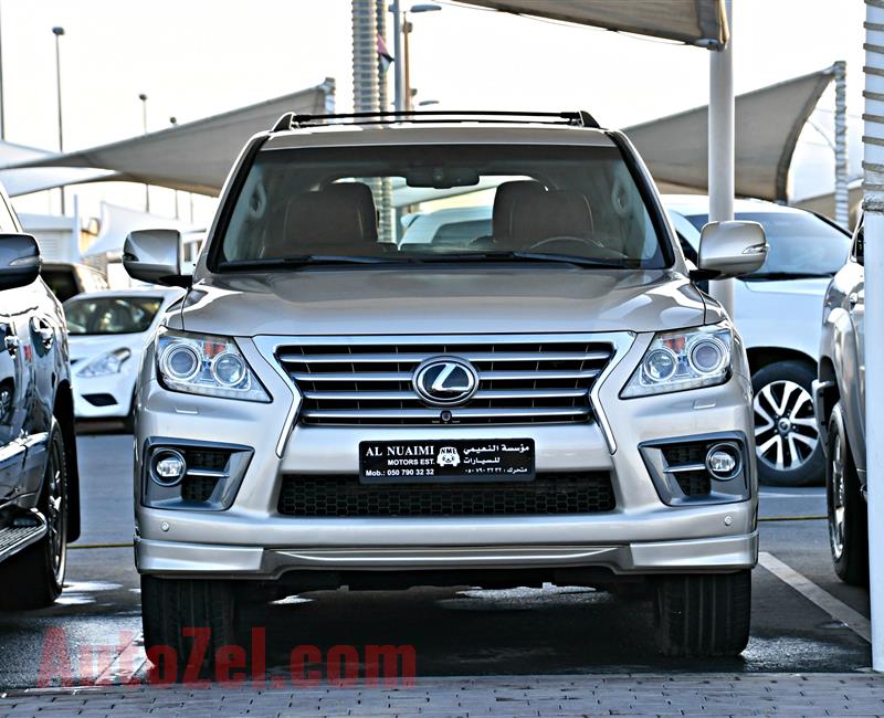 LEXUS LX570 MODEL 2013 - GOLD - 154000 KM - V8 - GCC 