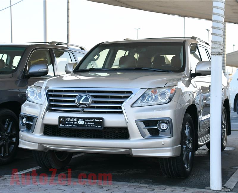 LEXUS LX570 MODEL 2013 - GOLD - 154000 KM - V8 - GCC 