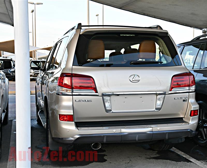 LEXUS LX570 MODEL 2013 - GOLD - 154000 KM - V8 - GCC 