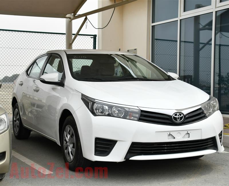 TOYOTA COROLLA 1.6, V4- 2015- WHITE- GCC