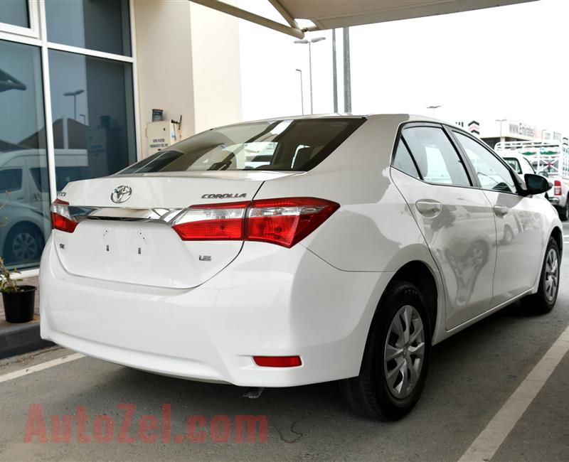 TOYOTA COROLLA 1.6, V4- 2015- WHITE- GCC