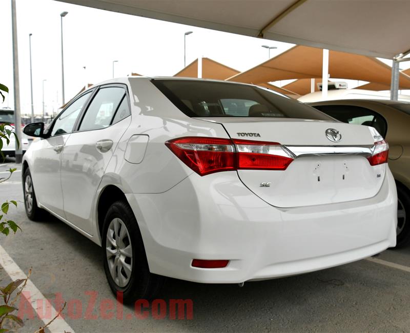 TOYOTA COROLLA 1.6, V4- 2015- WHITE- GCC