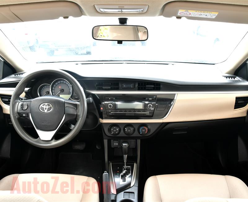 TOYOTA COROLLA 1.6, V4- 2015- WHITE- GCC