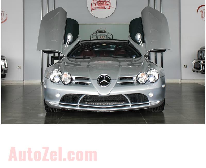 MERCEDES-BENZ SLR MCLAREN ROADSTER- 2008- GREY/SILVER- 45 000 KM- SPECS: IMPORT