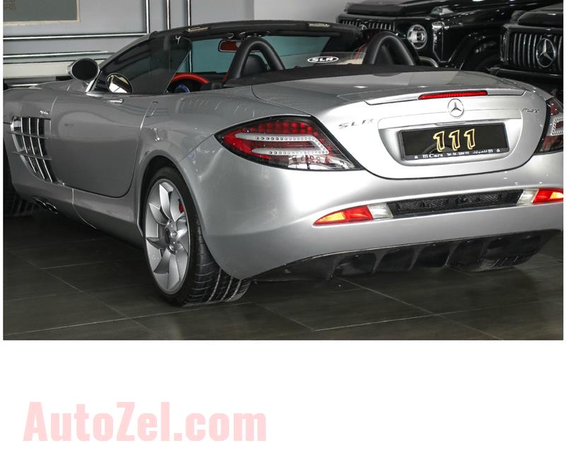 MERCEDES-BENZ SLR MCLAREN ROADSTER- 2008- GREY/SILVER- 45 000 KM- SPECS: IMPORT