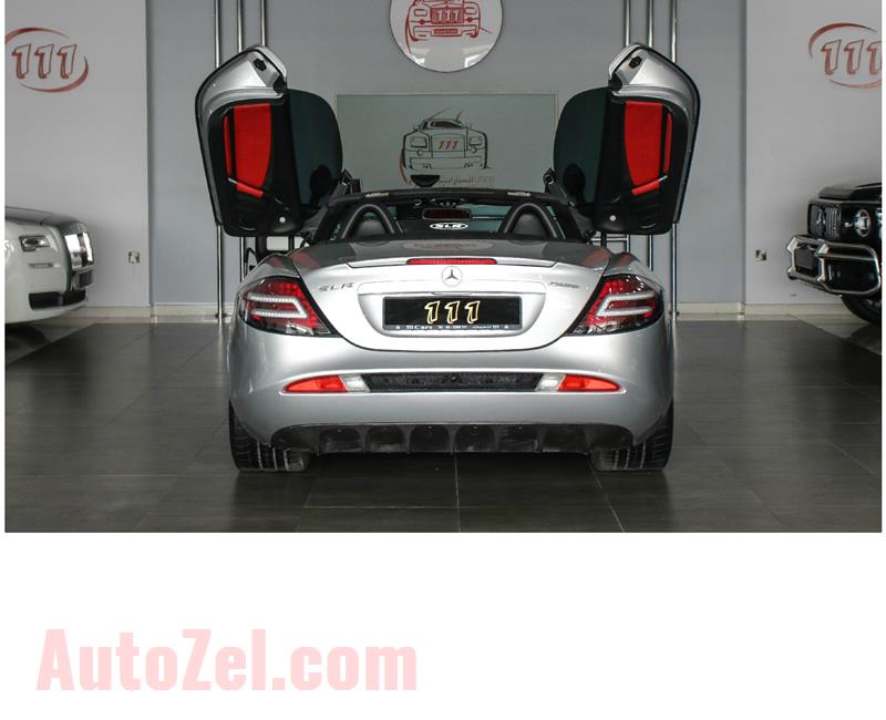 MERCEDES-BENZ SLR MCLAREN ROADSTER- 2008- GREY/SILVER- 45 000 KM- SPECS: IMPORT