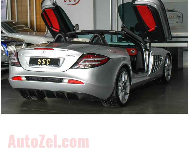 MERCEDES-BENZ SLR MCLAREN ROADSTER- 2008- GREY/SILVER- 45 000 KM- SPECS: IMPORT