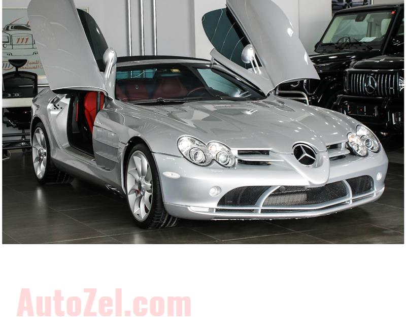 MERCEDES-BENZ SLR MCLAREN ROADSTER- 2008- GREY/SILVER- 45 000 KM- SPECS: IMPORT