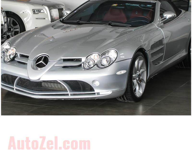 MERCEDES-BENZ SLR MCLAREN ROADSTER- 2008- GREY/SILVER- 45 000 KM- SPECS: IMPORT