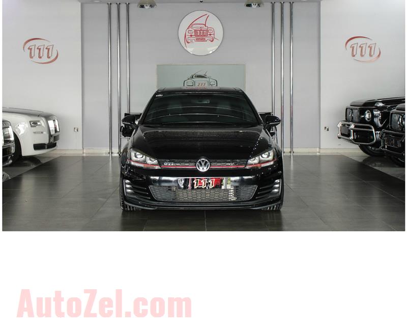 VOLKSWAGEN GOLF GTI - 2014- BLACK- 89 000 KM- GCC