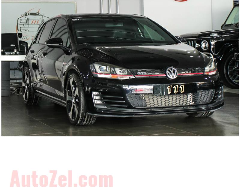 VOLKSWAGEN GOLF GTI - 2014- BLACK- 89 000 KM- GCC