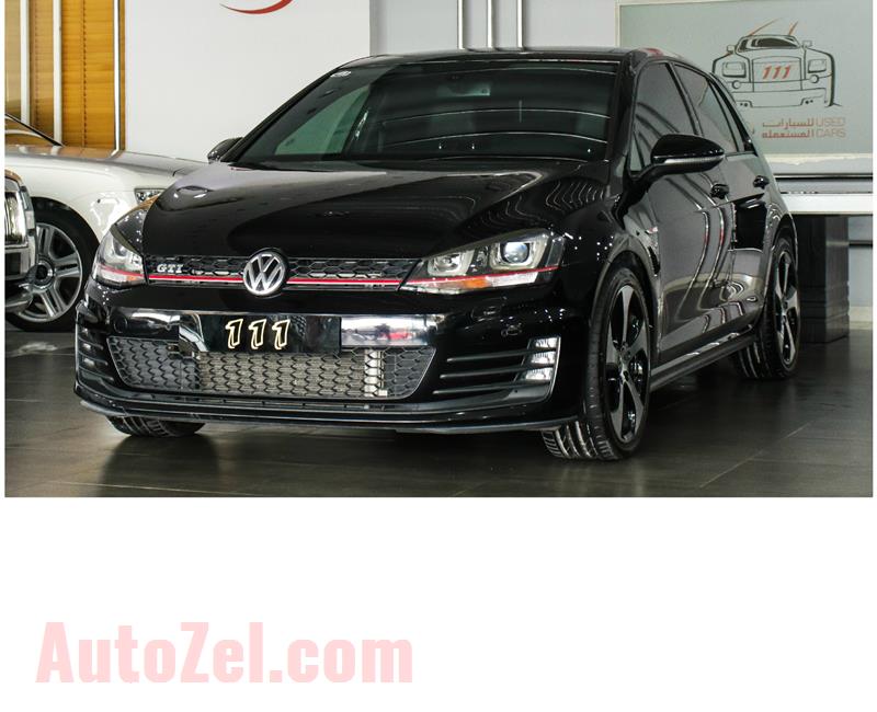 VOLKSWAGEN GOLF GTI - 2014- BLACK- 89 000 KM- GCC