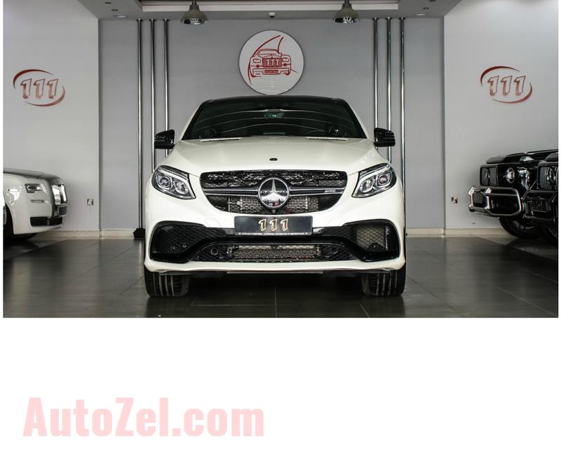 MERCEDES-BENZ GLE 63 AMG S- 2018- WHITE- 25 000 KM- GCC