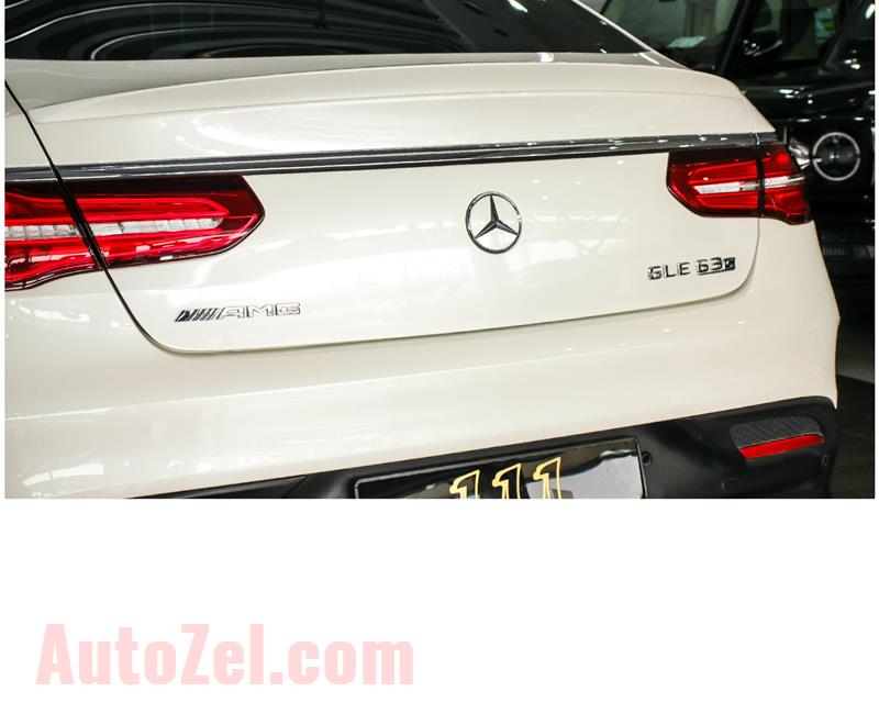 MERCEDES-BENZ GLE 63 AMG S- 2018- WHITE- 25 000 KM- GCC