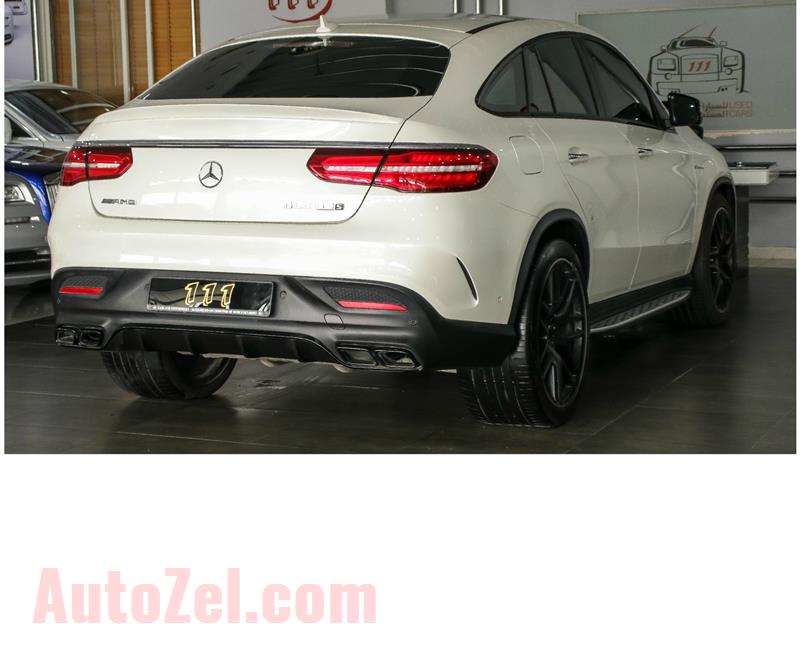 MERCEDES-BENZ GLE 63 AMG S- 2018- WHITE- 25 000 KM- GCC