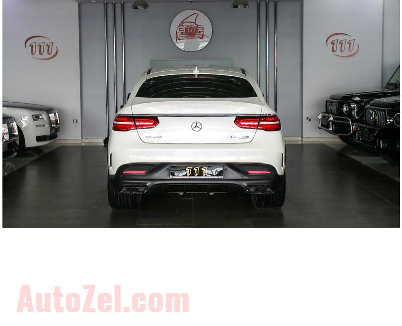 MERCEDES-BENZ GLE 63 AMG S- 2018- WHITE- 25 000 KM- GCC