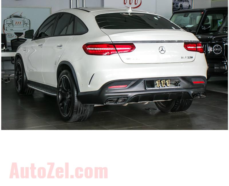 MERCEDES-BENZ GLE 63 AMG S- 2018- WHITE- 25 000 KM- GCC