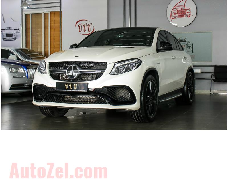 MERCEDES-BENZ GLE 63 AMG S- 2018- WHITE- 25 000 KM- GCC