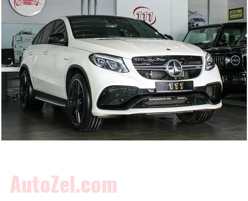 MERCEDES-BENZ GLE 63 AMG S- 2018- WHITE- 25 000 KM- GCC