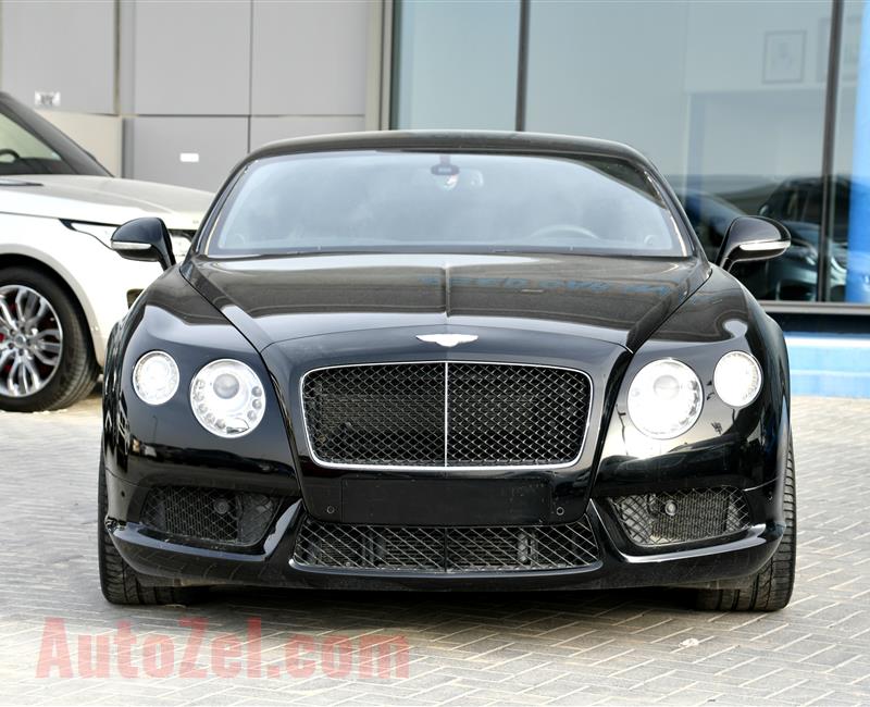 BENTLEY CONTINENTAL GT- 2014- BLACK- 55 000 KM- GCC