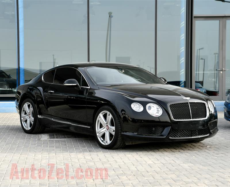 BENTLEY CONTINENTAL GT- 2014- BLACK- 55 000 KM- GCC