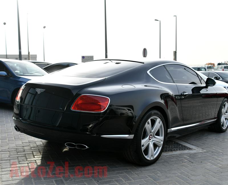 BENTLEY CONTINENTAL GT- 2014- BLACK- 55 000 KM- GCC