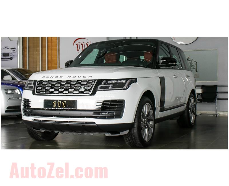 RANGE ROVER VOGUE SE SUPERCHARGED- 2018- WHITE- 1 400 KM ONLY- GCC SPECS