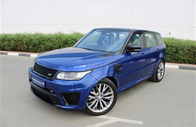 RANGE ROVER SPORT SVR 5.0L - 2016- BLUE- 79 000 KM- GCC...