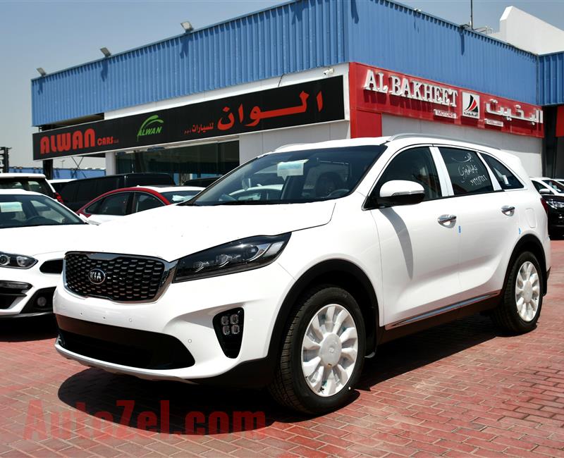 BRAND NEW KIA SORENTO, V6- 2019- WHITE- 0 KM- GCC- EXPORTS ONLY!