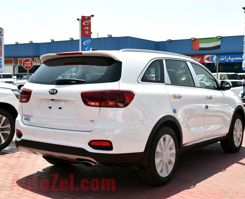 BRAND NEW KIA SORENTO, V6- 2019- WHITE- 0 KM- GCC- EXPORTS ONLY!