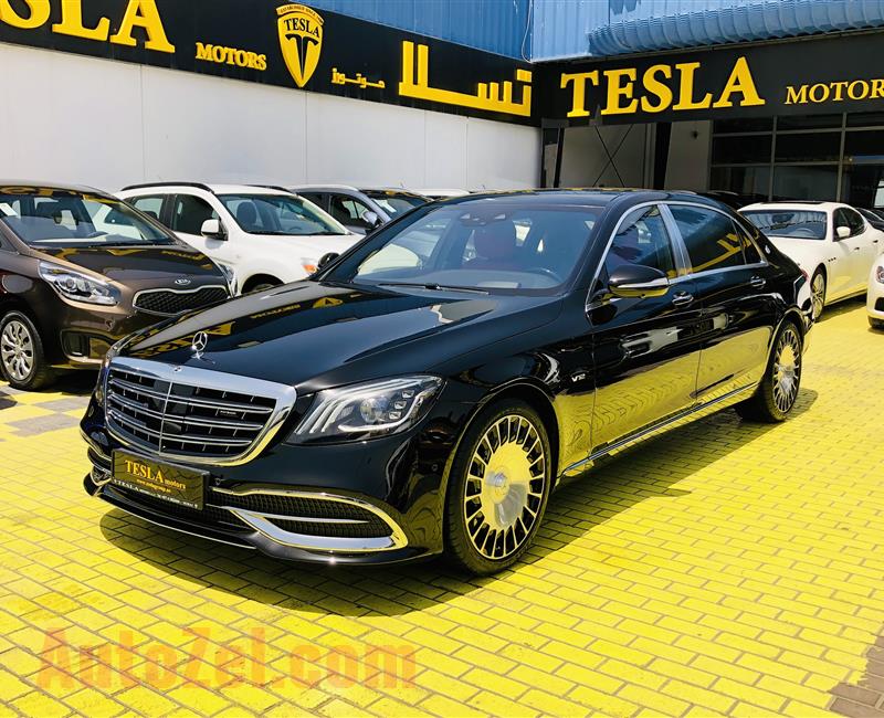 //GCC/// MAYBACH / S650 / V12 / 6.5L / 2018 / 5 YEARS DEALER WARRANTY / FSH / ONLY 11478 DHS MONTHLY