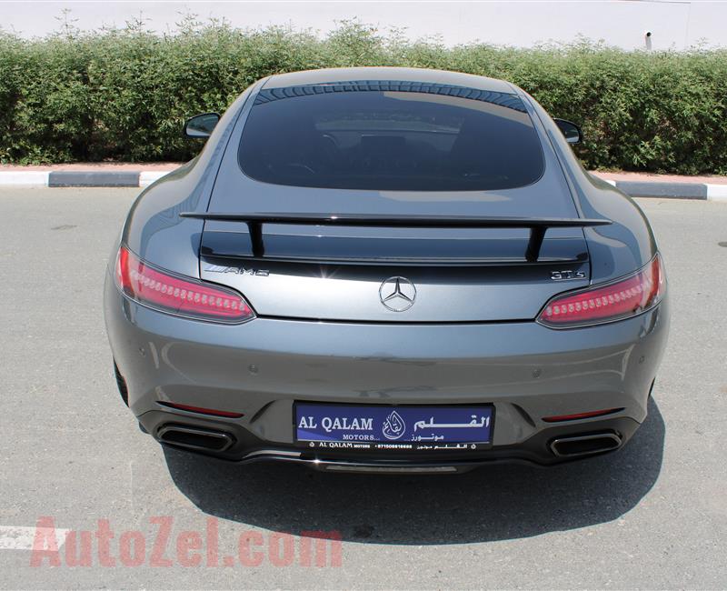 MERCEDES-BENZ AMG GTS- 2016- GRAY- 37 000 KM- GCC SPECS