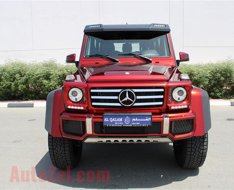 MERCEDES-BENZ G500 4X4- 2017- RED- 5 000 KM- GCC SPECS